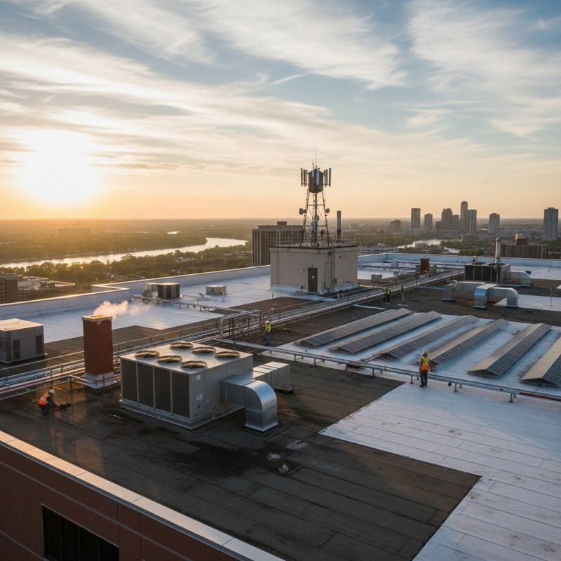 Commercial Asphalt Roofing Installation