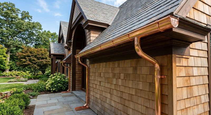 Commercial Copper Gutters In Mcdonough