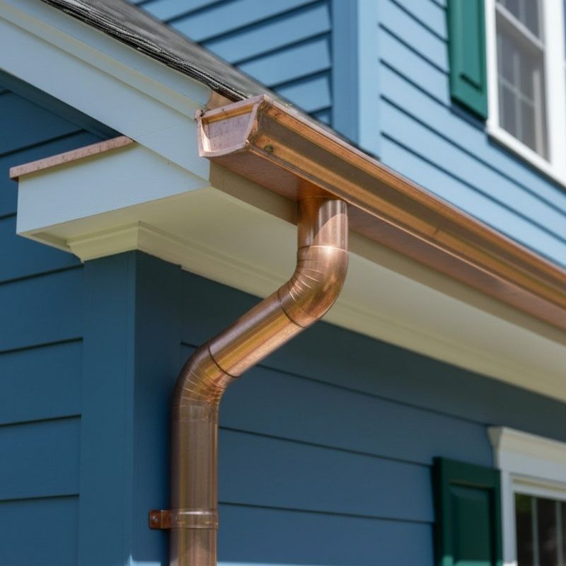 Commercial Copper Gutters Installation