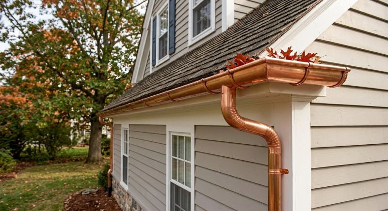 Commercial Copper Gutters Installation