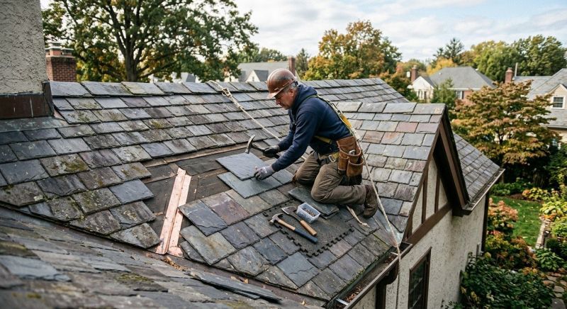 Commercial Slate Roof Repair