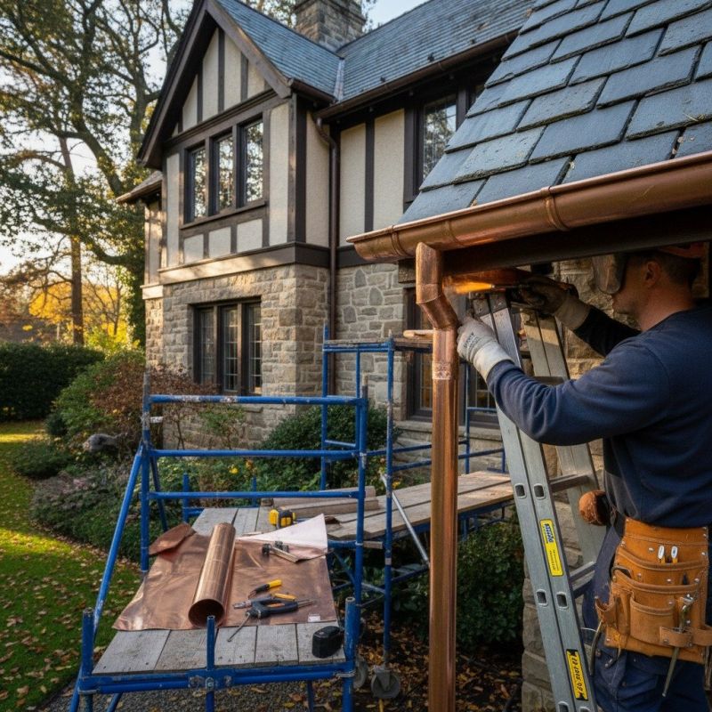 Copper Gutter Repair