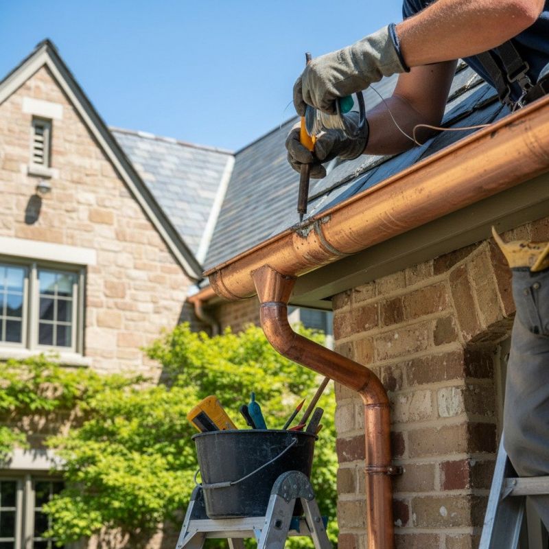 Copper Gutter Repair