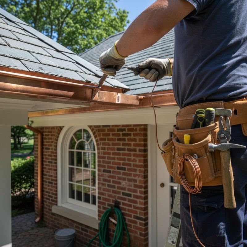 Copper Gutter Repair