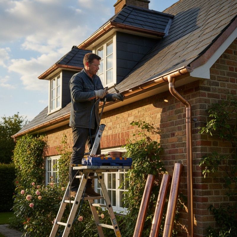 Copper Gutter Repair