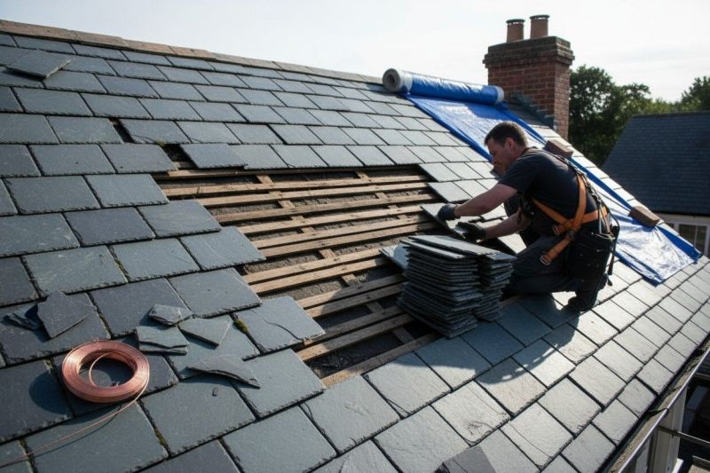 Natural Slate Roof Repair