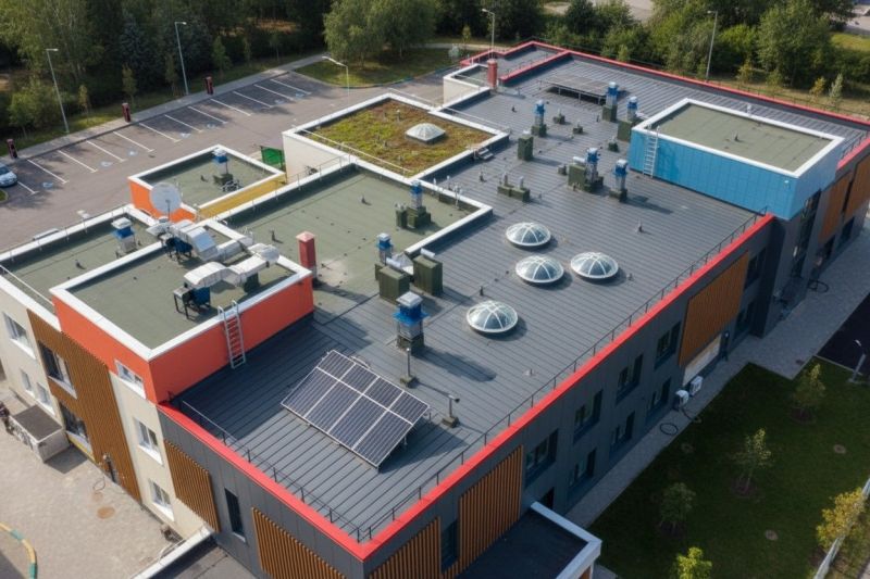 New Commercial Asphalt Roofs