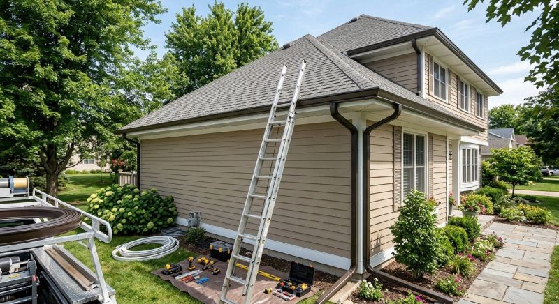 Seamless Metal Gutter Installation