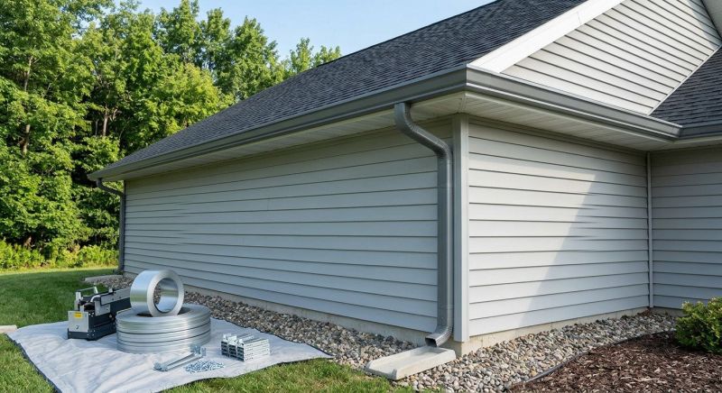 Seamless Metal Gutter Installation