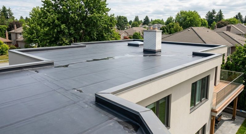Single Ply Roof Installation